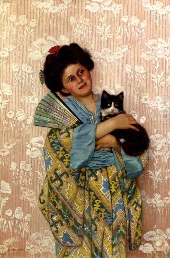Charles Spencelayh A Japanese Beauty
